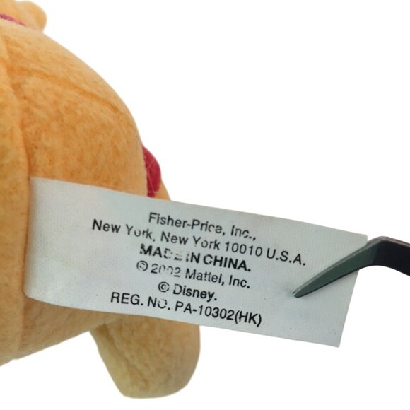 Vintage Fisher Price Disney Pooh Giggler Plush 6" Stuffed Animal w/Tags 2002 - Picture 6 of 8
